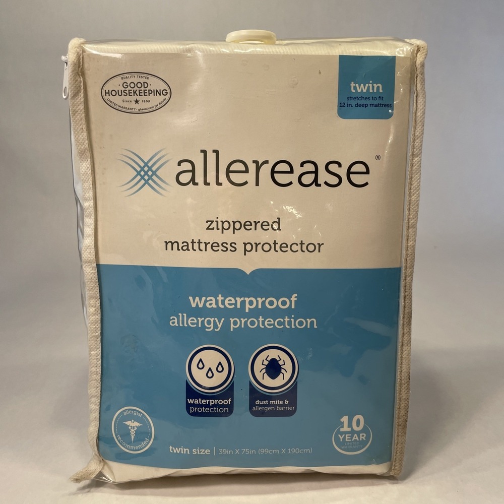 Allerase Zipped Mattress Protector Together With Waterproof Allergy Protection